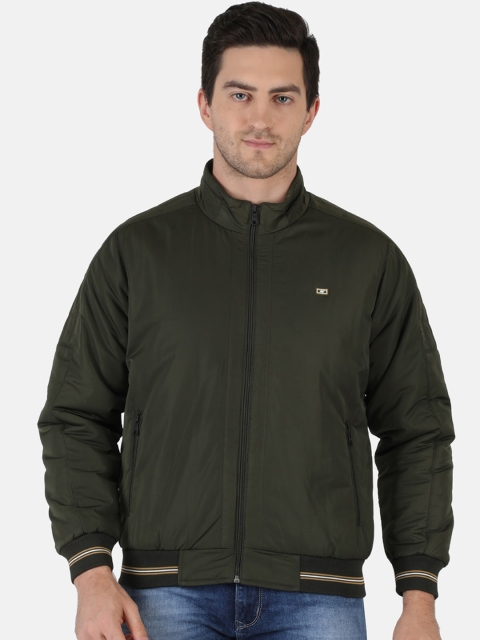 

Monte Carlo Men Olive Green Lightweight Bomber Jacket