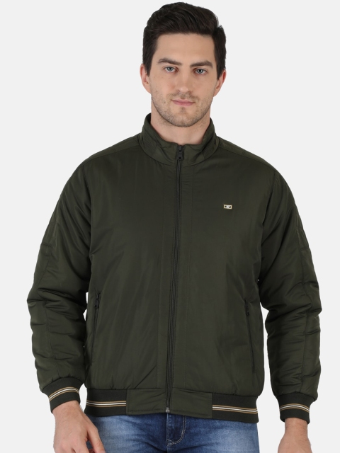 

Monte Carlo Men Olive Green Lightweight Bomber Jacket