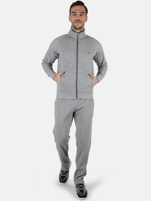 

Monte Carlo Men Grey Solid High-Rise Tracksuit