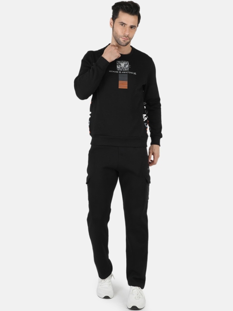 

Monte Carlo Men Black Solid Tracksuit
