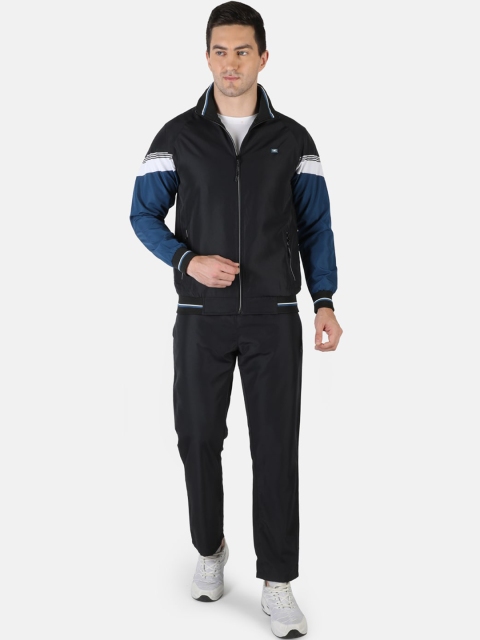 

Monte Carlo Men Black & Blue Colourblocked Tracksuits