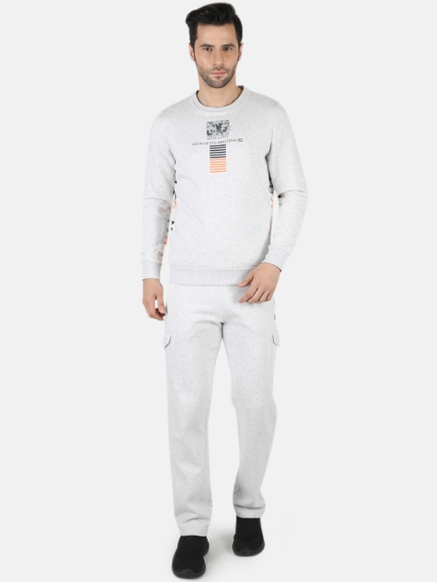 

Monte Carlo Men Grey Graphic Printed Tracksuits