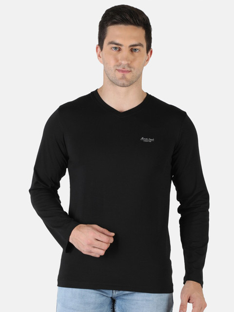 

Monte Carlo Men Black V-Neck T-shirt