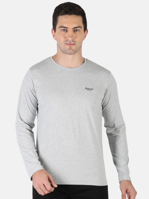 

Monte Carlo Men Grey Solid T-shirt