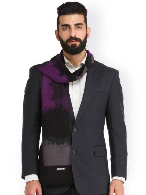 

Alvaro Castagnino Purple & Grey Patterned Muffler