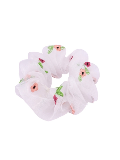 

MASQ Women White & Pink Set of 2 Pony Holder with a Mask
