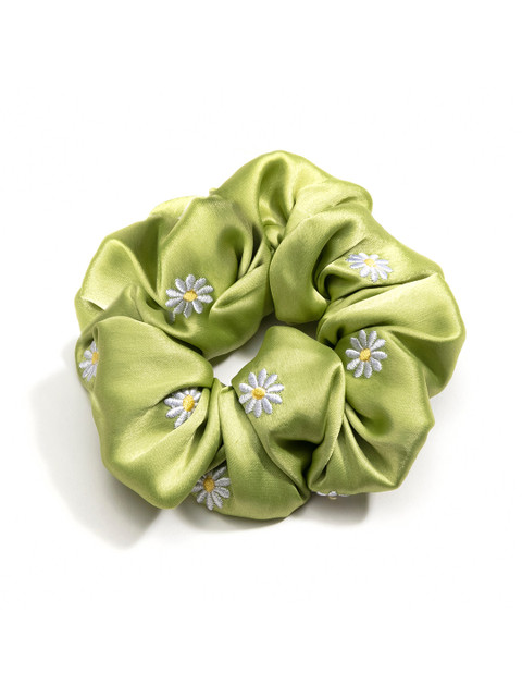 

MASQ Women Green Set of 2 Embellished Ponytail Holders with Mask