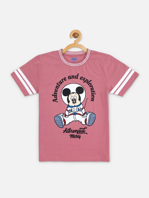 

Kids Ville Boys Pink Printed T-shirt