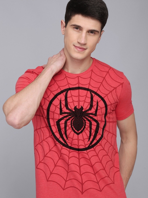 

Free Authority Men Red Spider-Man Printed T-shirt