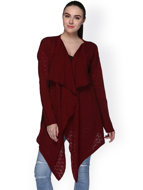 

Club York Maroon Waterfall Shrug