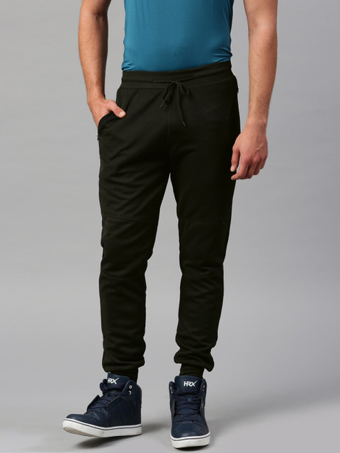 

HRX Active by Hrithik Roshan Black Solid RAPID-DRY Joggers