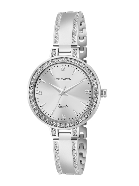

LOIS CARON Women Silver-Toned Dial & Silver Toned Stainless Steel Straps Analogue Watch MLC-8633