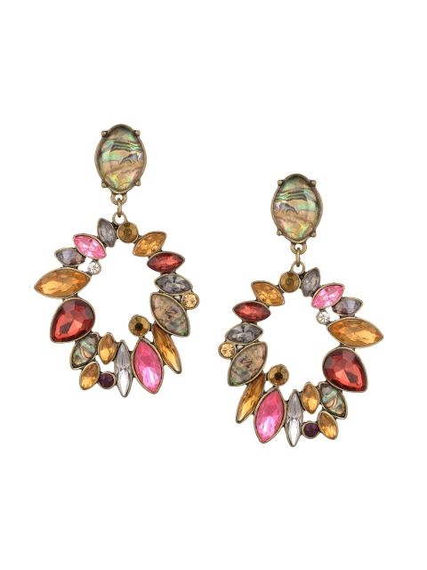 

Arendelle Multicoloured Contemporary Drop Earrings, Multi