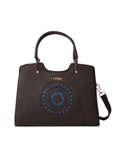 

Luvoksi Black PU Oversized Structured Handheld Bag