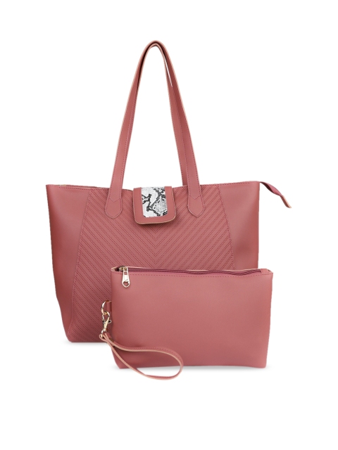 

LEGAL BRIBE Maroon PU Structured Shoulder Bag with Quilted