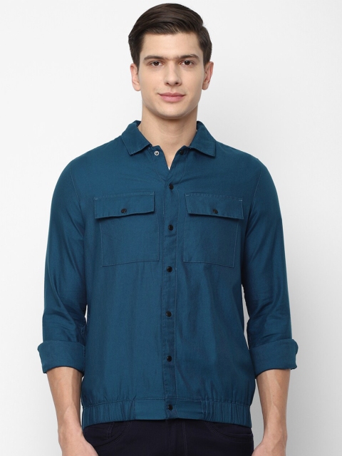 

Allen Solly Sport Men Blue Pure Cotton Casual Shirt