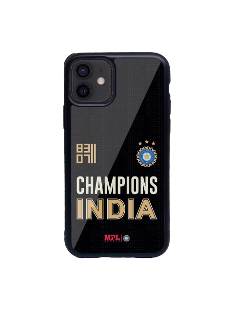 

macmerise Black & White Champions Of India Printed iPhone 12 Mini Back Case