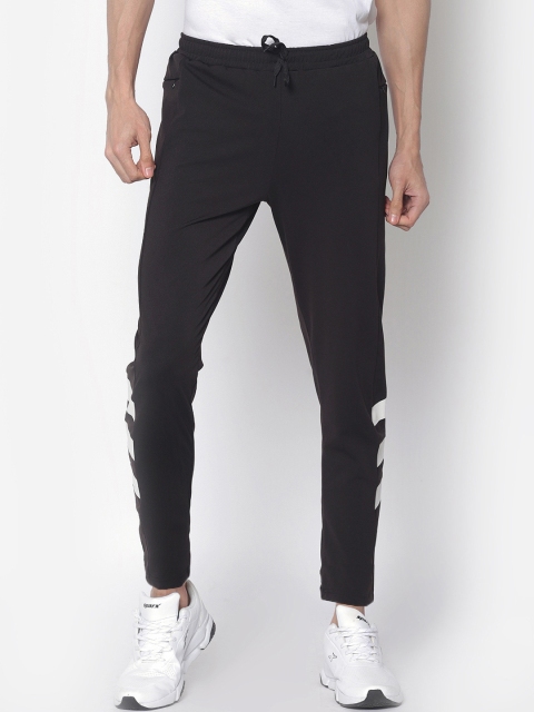 

American-Elm Men Black Stretchable 4-Way Slim Fit Trackpant