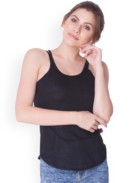 

Dollar Missy Women Pack Of 3 Black Solid Camisole