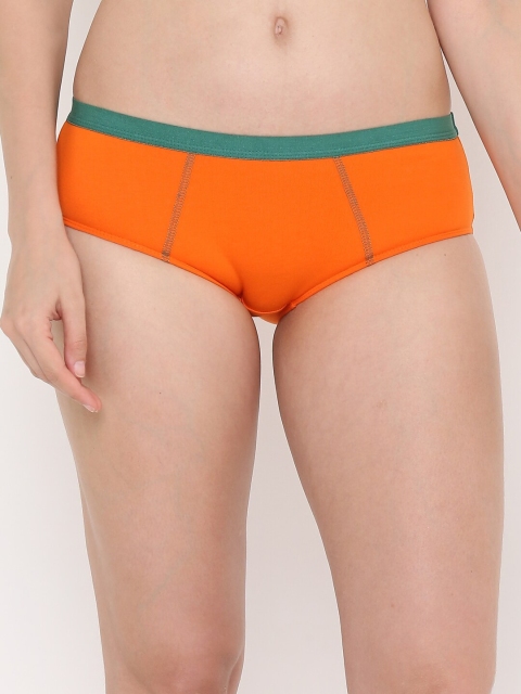 

Berrys Intimatess Women Orange Solid High-Rise Hipster Briefs