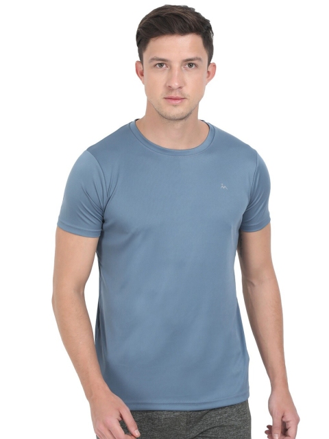 

Masculino Latino Men Grey Applique Training or Gym T-shirt