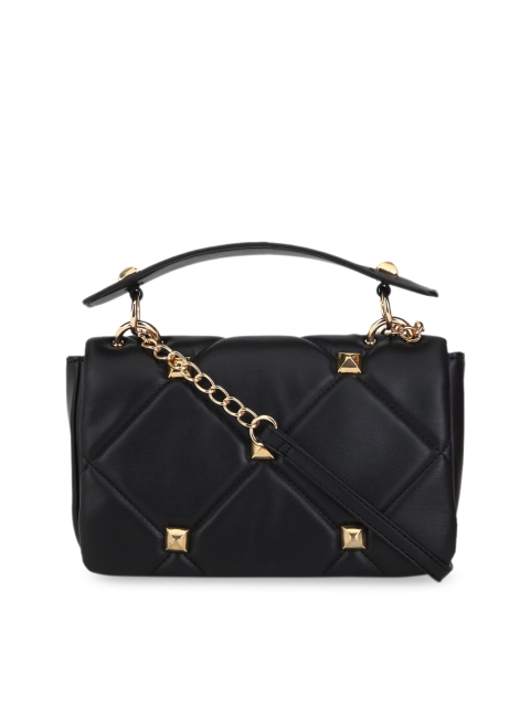 

FOREVER 21 Black PU Structured Sling Bag