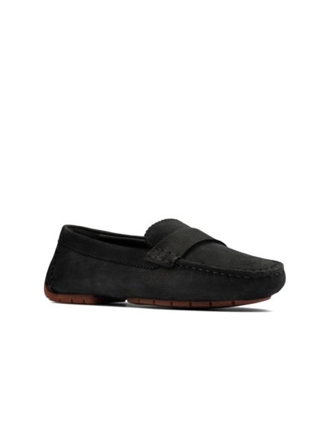 

Clarks Women Black Printed Leather Slip-On Sneakers
