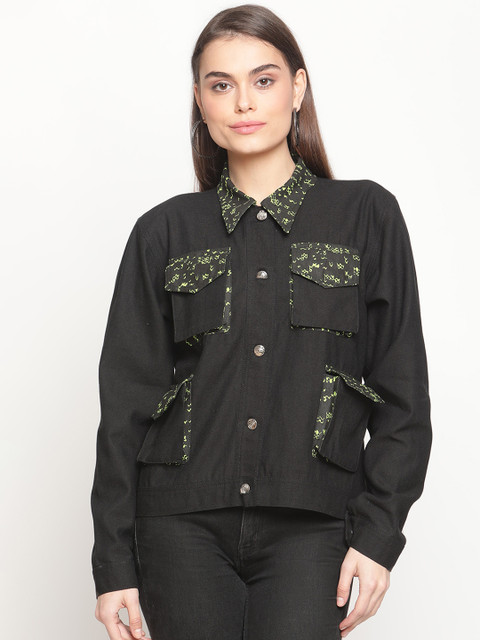 

Twenty3 Women Black Denim Jacket