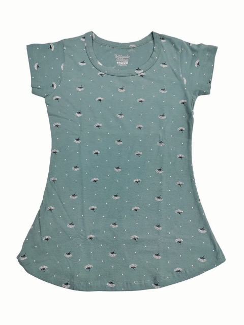 

Zoom Minimondo Turquoise Blue Print Top
