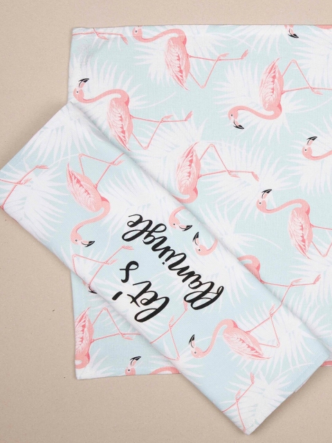 

Ariana Set Of 2 Pink & White Printed 144 GSM Cotton Kitchen Towels