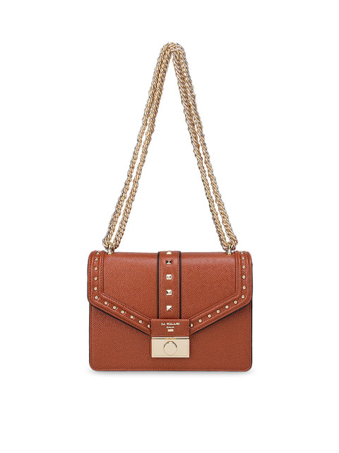 

Da Milano Rust Leather Structured Sling Bag