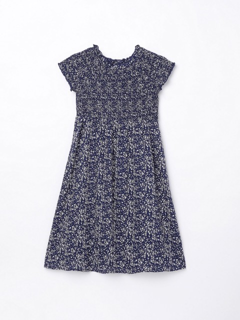

Fame Forever by Lifestyle Girls Navy Blue Floral Printed A-Line Dress