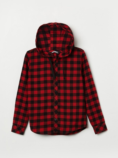 

Fame Forever by Lifestyle Boys Red Buffalo Checks Checked Casual Shirt