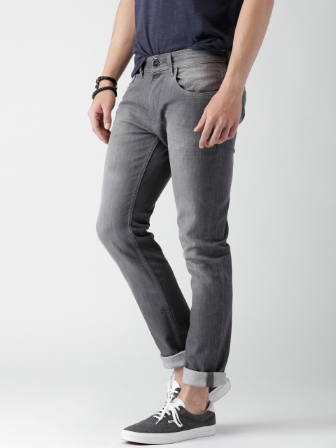 

Mast & Harbour Men Grey Skinny Fit Stretchable Jeans