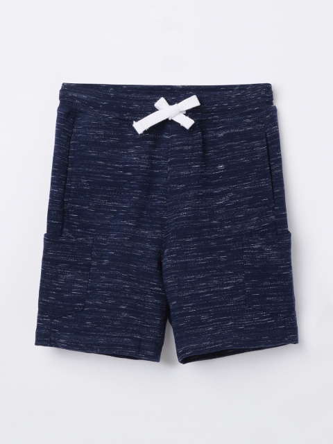 

Fame Forever by Lifestyle Boys Navy Blue Self Design Cotton Shorts