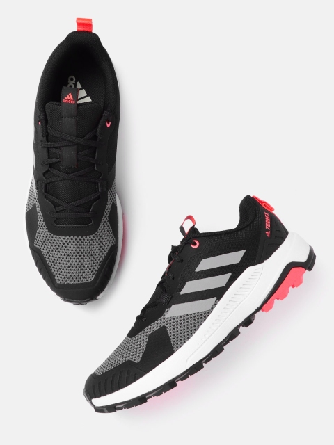 

ADIDAS Men Black & Grey Woven Design Adiaxis Trekking Shoes