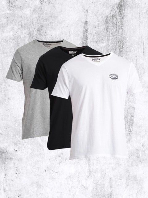 

Roadster Pack of 3 T-shirts, Black