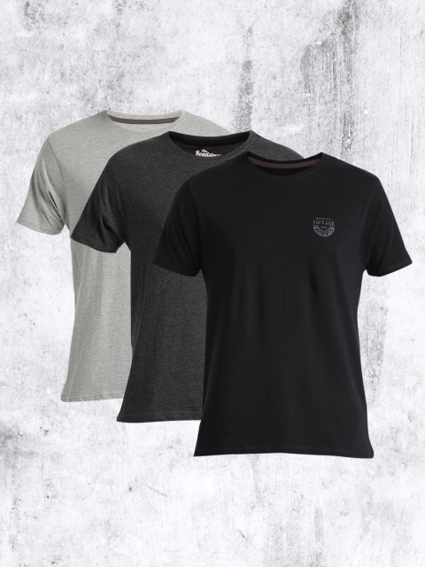 

Roadster Pack of 3 T-shirts, Grey
