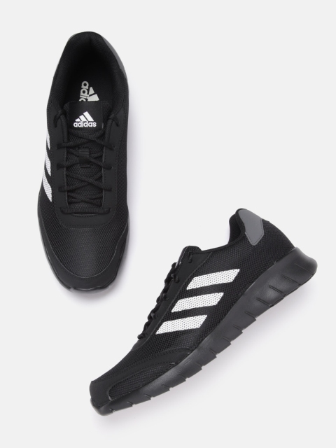 

ADIDAS Men Black & White Woven Design Balletico Running Shoes