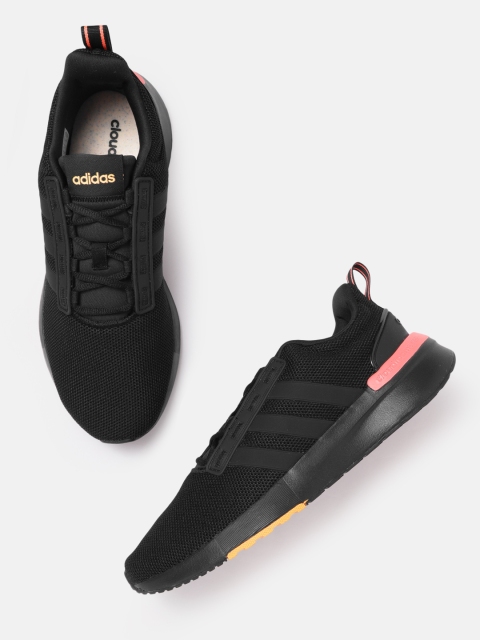 

ADIDAS Men Black Woven Design Racer TR21 Sustainable Running Shoes