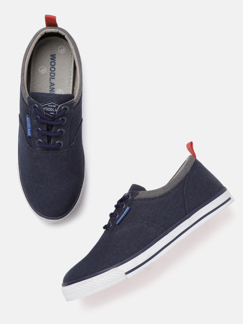

Woodland Men Navy Blue Solid Sneakers