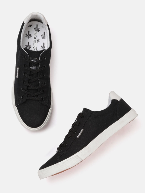 

Woodland Men Black Solid Sneakers
