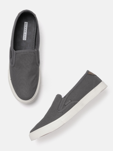 

Woodland Men Charcoal Grey Solid Loafers
