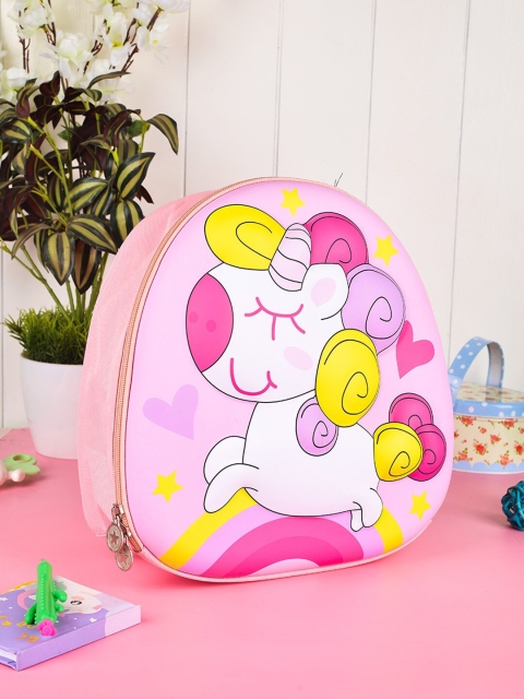 

POPLINS Unisex Kids Pink & Yellow Backpack