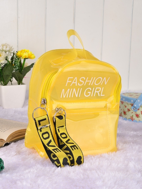 

POPLINS Unisex Kids Yellow & Black Printed Backpack
