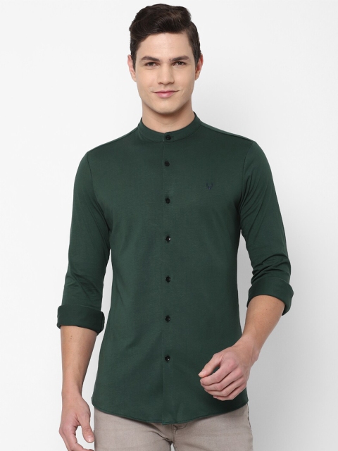 

Allen Solly Men Green Slim Fit Pure Cotton Casual Shirt