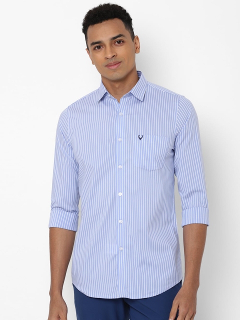 

Allen Solly Men Blue & White Slim Fit Striped Casual Shirt