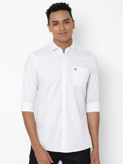 

Allen Solly Sport Men White Printed Pure Cotton Casual Shirt