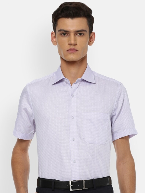 

Louis Philippe Men Purple Printed Regular Fit Formal Shirt