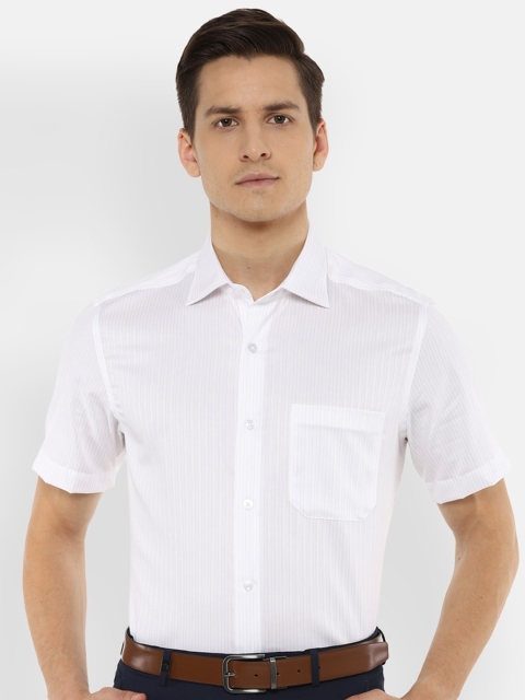 

Louis Philippe Permapress Men White Formal Shirt